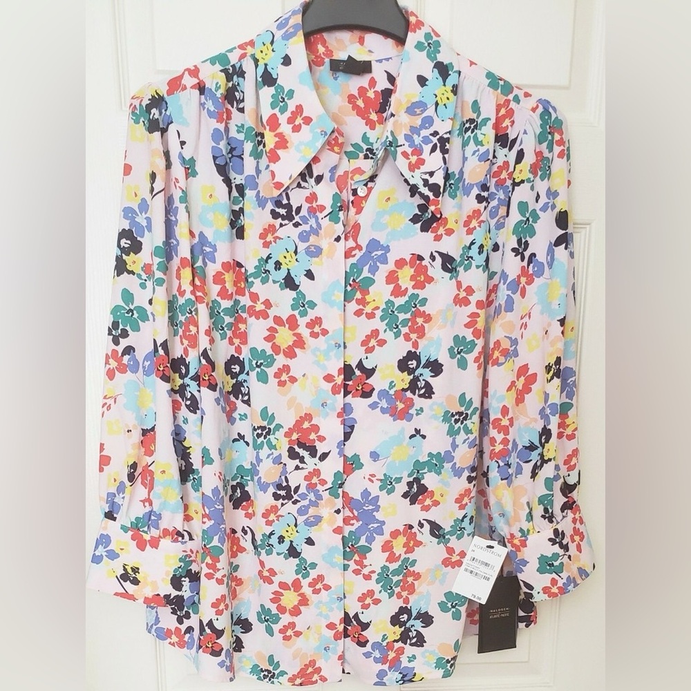Halogen Multicolor Floral Shirt